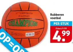 Hoogvliet Rubberen voetbal aanbieding