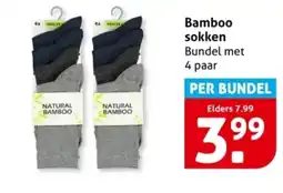 Hoogvliet Bamboo sokken aanbieding
