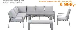 Tuinmeubelland Cameron lounge dining set / bank en tafel aanbieding