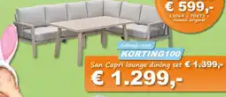 Tuinmeubelland San Capri lounge dining set aanbieding