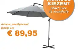 Tuinmeubelland Athene zweefparasol aanbieding
