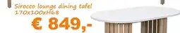 Tuinmeubelland Sirocco lounge dining tafel aanbieding