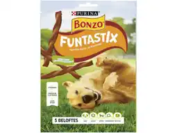 Hoogvliet Bonzo Funtastix hondensnacks bacon & kaas aanbieding