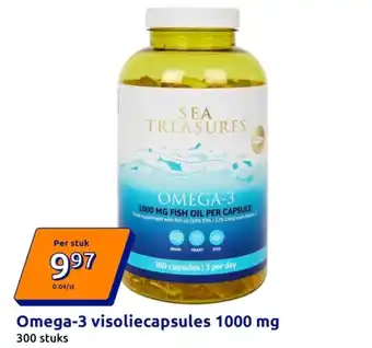 Action Omega-3 visoliecapsules 1000 mg aanbieding