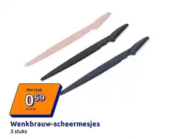 Action Wenkbrauw scheermesjes aanbieding