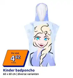 Action Kinder badponcho aanbieding