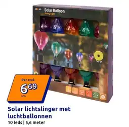 Action Solar lichtslinger met luchtballonnen aanbieding