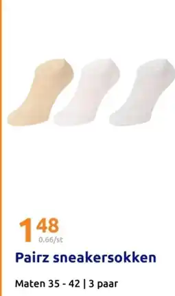 Action Pairz sneakersokken aanbieding