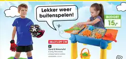 Top1Toys Zand en water tafel 48x32x29 cm rood/geel/oranje aanbieding
