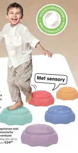 Top1Toys Stapblokken met sensory Jipy Discover 5 stuks pastel kleuren aanbieding