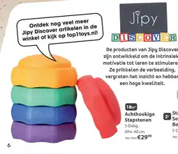 Top1Toys Stapblokken Jipy Discover 5 stuks primaire kleuren aanbieding