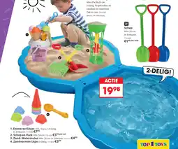 Top1Toys Zandbak Schelp Blauw 87 X 78 X 20 Cm 2 Delig aanbieding