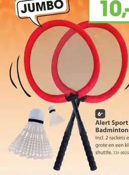 Top1Toys Alert Jumbo Badminton Set (kunststof, 6 - 8 jaar) aanbieding
