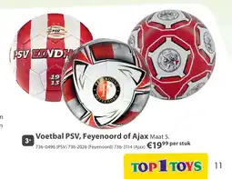 Top1Toys PSV voetbal strepen 1913 maat 5 aanbieding