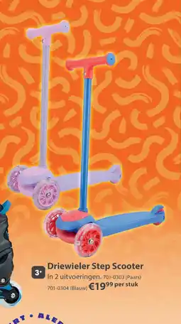 Top1Toys Alert step scooter driewieler roze/paars aanbieding