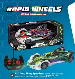 Top1Toys Rapid Wheels r/c shiny speedster aanbieding