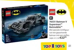 Top1Toys LEGO 76331 Super Heroes DC Batman v Superman™ Batmobile™ aanbieding