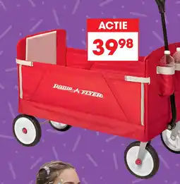 Top1Toys Bolderkar radio flyer 3-in-1 EZ rood aanbieding