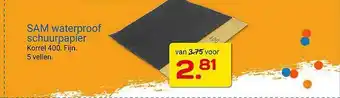 Kluswijs Sam waterproof schuurpapier aanbieding