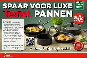 Vomar Voordeelmarkt Spaar voor luxe tefal pannen aanbieding