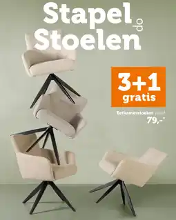 Woonexpress Stapel op Stoelen 3+1 gratis aanbieding