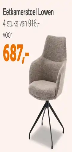 Woonexpress Eetkamerstoel Lowen aanbieding