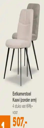 Woonexpress Eetkamerstoel Kaavi (zonder arm) aanbieding