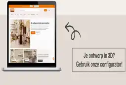 Woonexpress Je ontwerp in 3D? Gebruik onze configurator! aanbieding