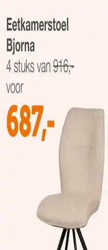 Woonexpress Eetkamerstoel Bjorna aanbieding