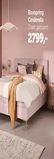 Woonexpress Boxspring Cinderella aanbieding