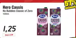 Budget Food Hero Cassis No Bubbles Classic of Zero aanbieding