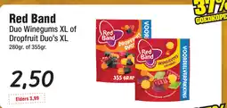 Budget Food Red Band Duo Winegums XL of Dropfruit Duo's XL aanbieding