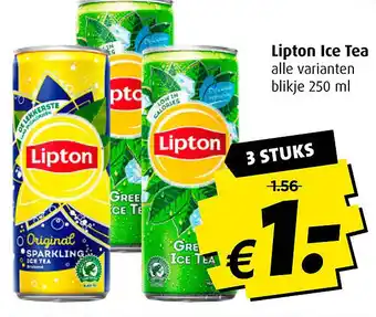 Boni Lipton Ice Tea 250ml aanbieding