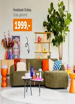 Woonexpress Hoekbank Ockley aanbieding