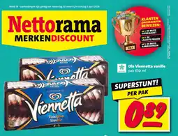 Nettorama Ola Viennetta vanille aanbieding