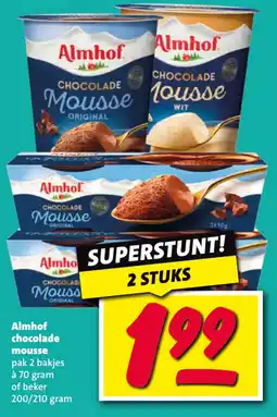 Nettorama Almhof chocolade mousse aanbieding