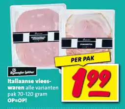Nettorama Italiaanse vlees waren aanbieding