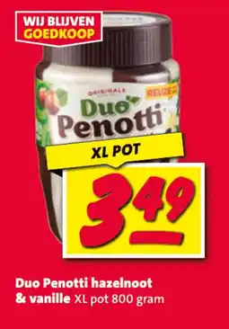 Nettorama Duo Penotti hazelnoot & vanille aanbieding