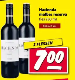 Nettorama Hacienda malbec reserva aanbieding