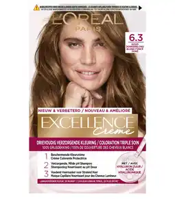 Wehkamp L'Oréal Paris Excellence Crème haarkleuring - Donker Goudblond aanbieding