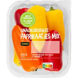 Jumbo Jumbo Snackgroente Paprikaatjes Mix 300 g aanbieding
