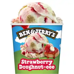 Jumbo Ben & Jerry's Ijs Doughnut Strawberry 465ml aanbieding