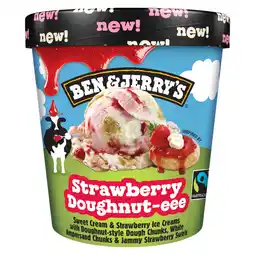 Jumbo Ben & Jerry's Ijs Doughnut Strawberry 465ml aanbieding