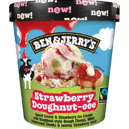 Jumbo Ben & Jerry's Ijs Doughnut Strawberry 465ml aanbieding