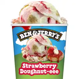 Jumbo Ben & Jerry's Ijs Doughnut Strawberry 465ml aanbieding