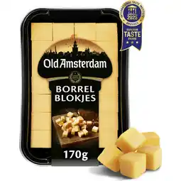 Jumbo Old Amsterdam Original 48+ Voorgesneden Borrelblokjes 170 g aanbieding