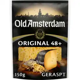 Jumbo Old Amsterdam Original 48+ Geraspte Kaas 150 g aanbieding