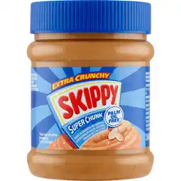 Jumbo Skippy Super Chunk Pindakaas met Stukjes Noot 340 g aanbieding