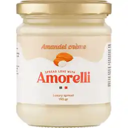 Jumbo Amorelli Amandel Crème 190 g aanbieding