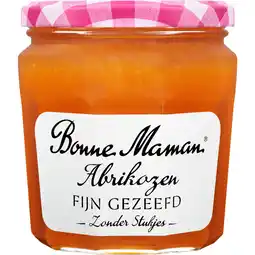 Jumbo Bonne Maman Abrikozen Fijn Gezeefd zonder Stukjes 345g aanbieding